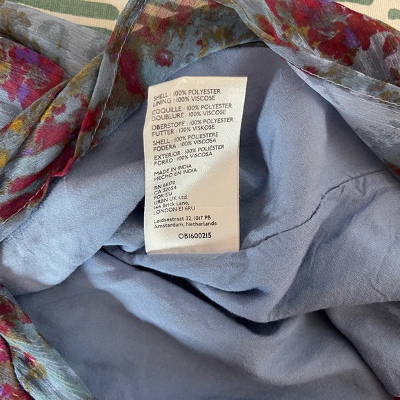 Urban Outfitters Woman’s Floral Maxi Dress Blue,Plum,Pink.Medium - Picture 8 of 11